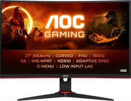 AOC C27G2E - Full HD Curved Gaming Monitor - 165hz - 27 inch — thumbnail 1