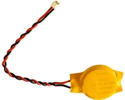 CR2032 Backup Batterij Bios Laptop Moederbord of PLC - met Kabel en Connector