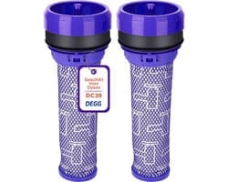 DEGG® - Pre Filter Geschikt voor Dyson DC39, DC37, DC33, DC28C en DC53 - Motorfilter - Stofzuigerfilter - Wasbaar - Premium Kwaliteit - 2 STUK(S)