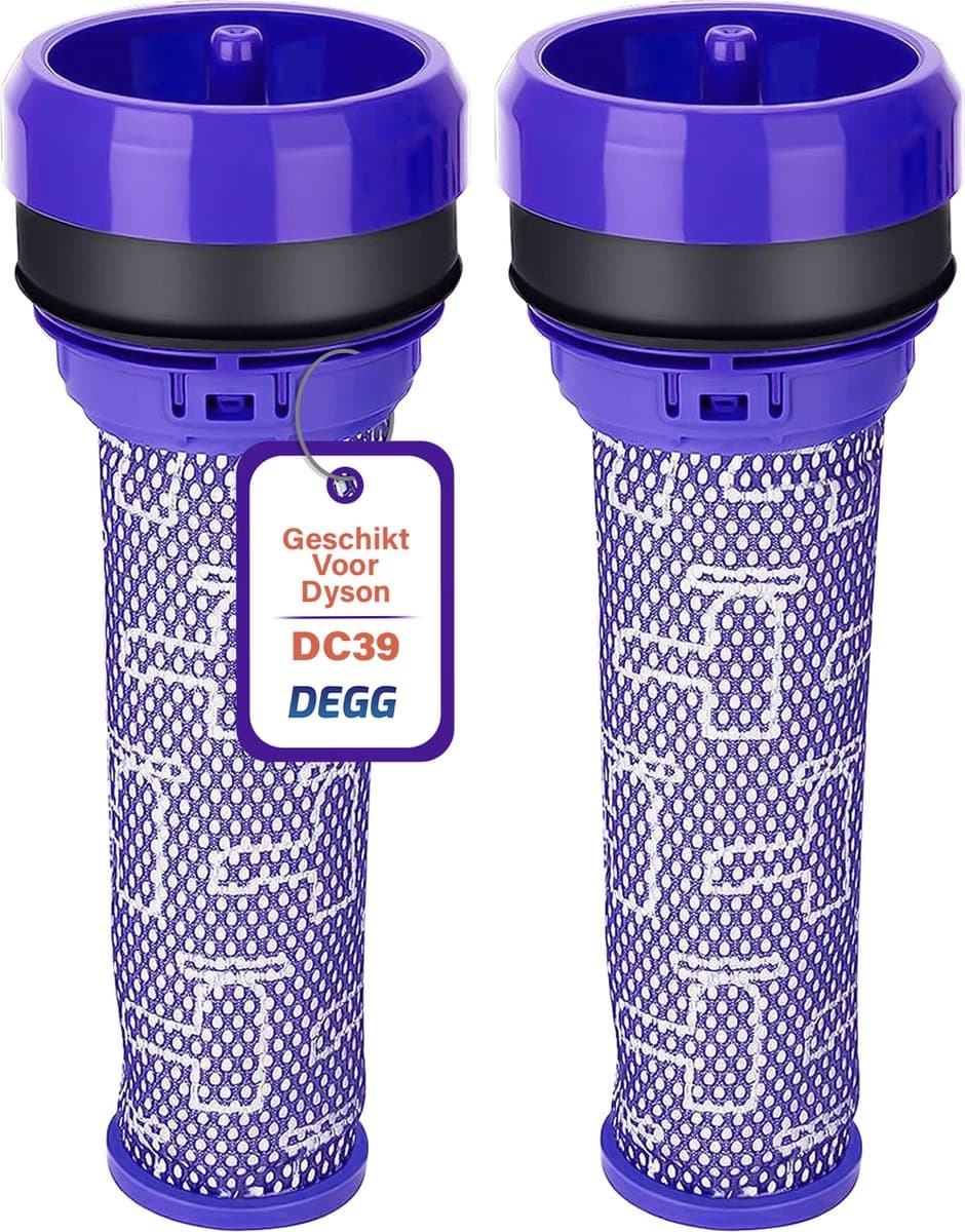 DEGG® - Pre Filter Geschikt voor Dyson DC39, DC37, DC33, DC28C en DC53 - Motorfilter - Stofzuigerfilter - Wasbaar - Premium Kwaliteit - 2 STUK(S) — afbeelding 1