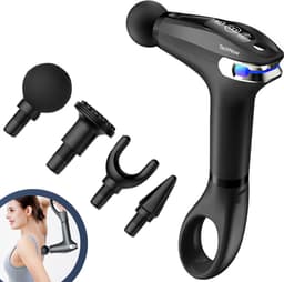 Massage Gun ExtendGun met Verlengbare Arm - Professioneel Massage Apparaat Pistool met 4 Massagekoppen - Zwart — thumbnail 1