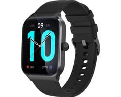 oTronica Smartwatch dames - Smartwatch Heren - Stappenteller - Full Screen - Fitness Tracker - Activity Tracker - Smartwatch Android & IOS - Zwart
