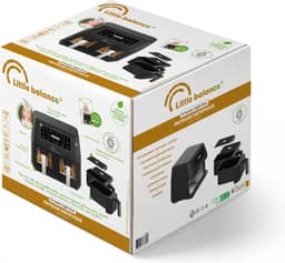 Little Balance 8765 - dubbele Airfryer - 2 x 4.5 liter inhoud - 2460 Watt - 8 programma's - PFAS vrij — thumbnail 6