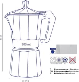 Espressomaker 6-kops - Kela | Italia — thumbnail 2
