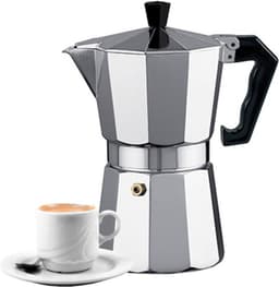 Alessandro Percolator Italiaans koffiezetapparaat - 12 kopjes - Aluminium - zilver - 670 ml - Koffiezetter — thumbnail 2