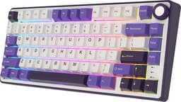 Royal Kludge RKR75 - RGB Mechanisch Gaming Toetsenbord - Foam Touch - Hot Swappable Switch - Blackberry - Brown Switches - Inclusief Stofkap — thumbnail 1