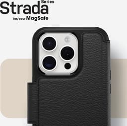 OtterBox Strada - Geschikt voor Apple iPhone 15 Pro - Echt Leer - Zwart — thumbnail 3