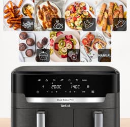 Tefal EY942H Easy Fry Dual XXL Airfryer Grijs — thumbnail 2