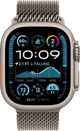 Apple Watch Ultra 2 GPS + Cellular 49mm Natural Titanium Case with Natural Titanium Milanese Loop - M — thumbnail 1