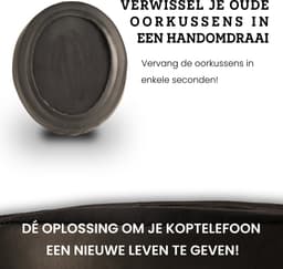 Somstyle Oorkussens Geschikt Voor Sennheiser HD 4.40BT, HD 4.50BT, HD 350, HD 400S & 458BT - 2 Stuks - Gel - Zwart — thumbnail 4