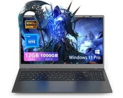 Omiximo Laptop 15.6 inch Full HD - Intel N95 -12 GB - 1000 GB - Windows 11 Pro