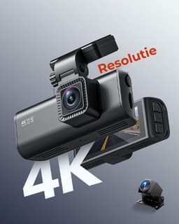 REDTIGER® Dashcam Voor Auto - Dashcam Voor Auto Full HD GPS - Dual Dashcam Voor Auto - Dashcam Auto - Dashcam Voor Auto Voor en Achter - Dashcam Auto Voor en Achter - Dashcam Voor Auto Met Wifi - Dashcam Wifi — thumbnail 2