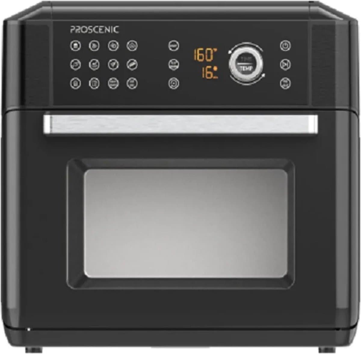 Jemaison® Mini oven vrijstaand - Oven - Heteluchtfriteuse - App bestuurbaar - Zwart - 35-205°C - 15L - 1700W — afbeelding 1