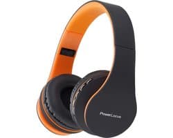 StayPowered Bluetooth Koptelefoon - HiFi Geluid voor Een Ongekende Muziekbeleving - Draadloos of Bekabeld - Ingebouwde Microfoon - Micro-SD en FM-Radio - Comfortabele Memory Foam Oorkussens - Zwart/Oranje - Levering Sneller dan Aangegeven!