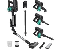 Luxe Steelstofzuiger – Draadloos – Stofzuiger zonder Zak – Op Accu – Met Kruimeldief – Snoerloos Best Verkocht – 6 Mondstukken – HEPA – 280W