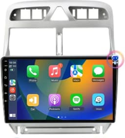 geschikt voor Peugeot 307 2002 - 2013 | 4GB & 64GB | Carplay & Android auto | Autoradio met navigatie | Radio scherm | 2002 2003 2004 2005 2006 2007 2008 2009 2010 2011 2012 2013 — thumbnail 2