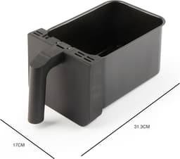Equivera Dubbele Airfryer - Dubbele Mand - Dual Cook - Heteluchtfriteuse - Verschillende Programma's - Dual Zone - Mega — thumbnail 3