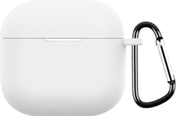 Telestore - hoesje geschikt voor AirPods 4 soft case cover - wit - TPU hoesje Beschermhoes - AirPods 4 Cover - AirPods 4 hoesje - Geschikt voor Apple Airpods 4 - gel hoesje met sleutelhanger — thumbnail 1