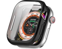 Strap-it Schokabsorberend TPU bescherm hoesje - soft case geschikt voor de Apple Watch series 10 / 11 - maat 42mm (zwart)