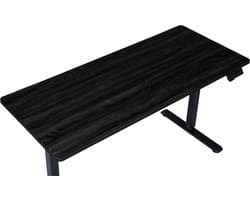 OfficeSense OS50 Zit Sta Bureau Elektrisch 120 x 60 CM - Verstelbaar in hoogte - Zwart Eiken Blad