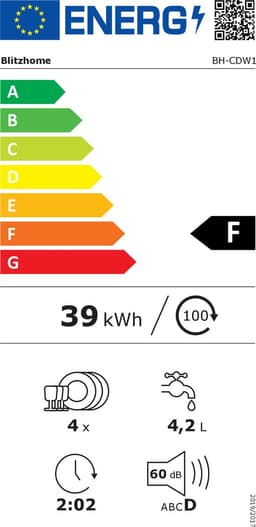 Mini Vaatwasser - Campingvaatwasser - met APP - 900W - 5 L - Geschikt voor keukens, kantoren, caravans — thumbnail 2