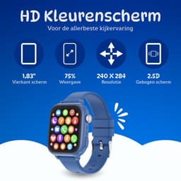 4G Smartwatch kinderen - GPS Horloge kind - HD Videobellen & Stappenteller - Speelgoed - Incl Simkaart — thumbnail 5
