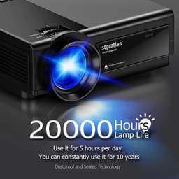Equivera Mini Beamer - Draagbare Beamer - Beamer - Mini Beamer Projector - Projector - Mini Projector — thumbnail 5