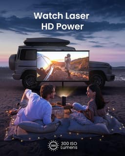 Equivera Mini Beamer - Draagbare Beamer - Beamer - Mini Beamer Projector - Projector - Mini Projector — thumbnail 4