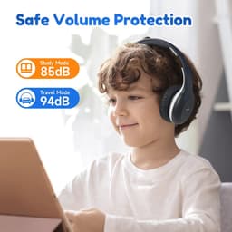 Bluetooth Kinderhoofdtelefoon voor Kinderen - Opvouwbaar, Ergonomisch Ontwerp met 40 Uur Speeltijd en Volume Beperking — thumbnail 3