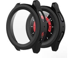 Stravo Screen protector case voor Samsung Galaxy Watch 5 Pro - 45mm - Zwart