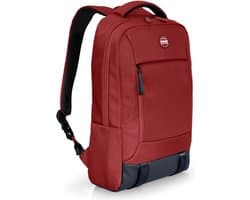 Port Designs Torino II - Laptop Rugzak - tot 16 inch - Polyester - Spat Waterdicht - 15L - Rood