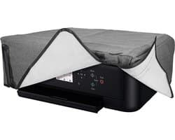 kwmobile printer hoes geschikt voor Canon Pixma TS5150 / 5151 / MG 2555 / Pixma MG2551S case - Linnen cover - Stofhoes voor printer in donkergrijs