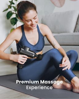 Warmtefunctie Bluetooth Massage Gun - Spiermassagepistool met Type-C opladen - Herstel van spierontspanning Massage gun — thumbnail 3