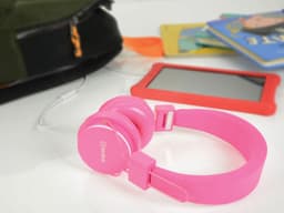 AV:Link CH850-PNK educatieve school kinderhoofdtelefoon met volumebegrenzer en microfoon — thumbnail 4