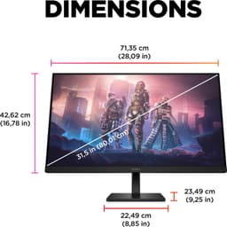 HP Omen 32Q - QHD Gaming Monitor - 165hz - 32 inch — thumbnail 2