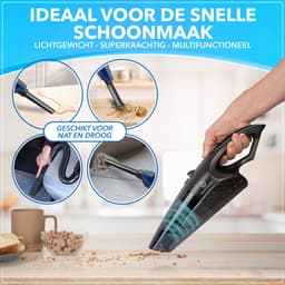 Innovixpro® Kruimeldief – Kruimeldief met steel – Nat&Droog – Handstofzuiger – 17000Pa ! – ExtremeZuigkracht – Kruimeldief snoerloos – Kruimelzuiger – Jouw ultieme schoonmaakpartner – Incl 4 filters – Autostofzuiger – Nat&droog – InclusiefReistas — thumbnail 3