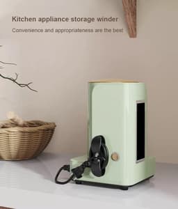 netsnoer organizer - Snoerorganizer voor keukenapparatuur, 6-Stuks Kabelhouder zelfklevend voor elektrische apparatenr, snoeroproller voor apparaten, snoerwikkelaar, lijm voor blender, airfryer, keukengadgets (wit, grijs, zwart) — thumbnail 4