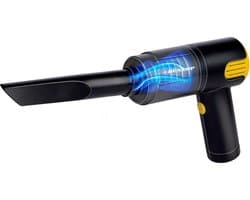 Dunlop Auto Stofzuiger - 12V Aansteker Aansluiting - Nat en Droog - Spleet- en Borstelmondstuk - 3 Meter Kabel - Auto Accessories - Zwart/Geel