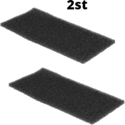 Filter - 2 STUKS - schuim schuimfilter droger - 220 x 110 mm - foam filter wasdroger warmtewisselaar geschikt voor Whirlpool Bauknecht Ignis - 481010354757 — thumbnail 3