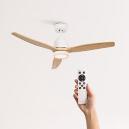 CREATE - Plafondventilator 40W silent Ø132 cm - Met Verlichting drie temperaturen - Met Afstandsbediening - 6 Snelheden - Timer - Zomer/Winter functie - Wit - WIND STYLANCE — thumbnail 3