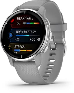 Garmin Venu 2 Plus Health Smartwatch - Amoled touchscreen - 9 dagen batterij - Spraakbesturing - Powder Gray — thumbnail 3