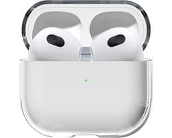"Geschikt" voor Apple AirPods 3 Hoesje Doorzichtig