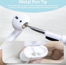Oordopjes schoonmaak set - 3 in 1 Pen - Bluetooth Oordopjes - Schoonmaakset geschikt voor Airpods — thumbnail 3