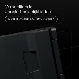 Screenmate® Flip Portable Monitor 14” - Draagbare Monitor met Beschermhoes - Extra Scherm Laptop - Draagbaar Beeldscherm - Zwart — thumbnail 3