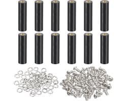 PCB Ondersteuning Spacer - Printplaat Bevestiging - Elektronica Monteren - Duurzaam Kunststof Materiaal - M3x30mm - Zwart