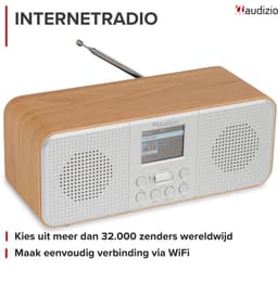 Internet radio - Audizio Bucine - FM en DAB radio - Radio met Bluetooth - Wekkerfunctie - Zilver — thumbnail 4