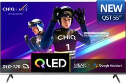 CHiQ U55QST - Smart TV 55 Inch - QLED Pro Google TV - FHD 1080P - Randloos Metal Design - Dolby Audio - 2025 Nieuw — thumbnail 1