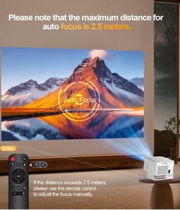 LeeuwenChoice® Mini Beamer - 4K Ondersteuning - WiFi & Bluetooth - Draagbaar voor Thuisbioscoop — thumbnail 4