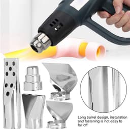 aladdien - Heat Gun Nozzle - Vervangende accessoires - Roestvrij staal - Heat gun nozzles - Ideaal voor soldeerstation - Geschikt voor heat gun — thumbnail 5