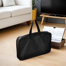Muziekstand Draagtas - Standaard Opbergtas - Muziekapparatuur Vervoeren - Waterafstotend Oxford Materiaal - 56x36cm - Zwart — thumbnail 4